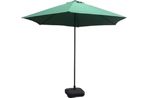 Schallen 2.7M Sturdy Straight UV50 Sun Umbrella Parasol for Outdoor, Garden and Patio