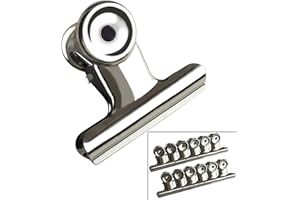 FZGUSYAF 38mm Bulldog Clip Raccoglitore di Carta Rotondo Morsetti per Lime in Metallo Forniture per Ufficio a Casa - 12 Pezzi