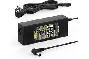 VUOHOEG 19.5V Alimentatorer Compatible con Sony Bravia TV 24'' 32'' 40'' 42'' KDL-24 KDL-32 KDL-40 KDL-42 W600B W650A W700B W800B, Cargador Vaio PCG VGN VGP SVE14 SVE15 Alimentación Adaptador 6.5 * 4.4mm