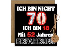 GLUCKGESCHENK Lustig Geldgeschenke Verpackung Geburtstagskarte 70, Geldgeschenke Geburtstag 70 mit Umschlägen, Geschenk 70 Geburtstag Mann Frau, Geschenke 70. Geburtstag Frau Mann