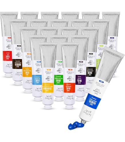 12 Tubes Peinture À L'eau Stylex 12ml - Couleurs Pures Concentrées