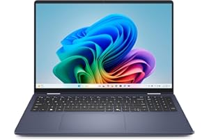 Dell 16 Plus 2-in-1 Laptop Copilot+ PC db06250 16.0-inch 16:10 2.5K (2560 x 1600) Touch HDR 600, Intel Core Ultra 7 Series 2, Intel Arc Graphics, 16GB RAM, 1TB SSD, FHD Camera, Windows 11 Home - Blue
