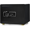 TANGZON Electronic Safe Box, Steel High Security Cabinet Safe with 2/3 Access Ways, Warning System, Digital Keypad, Removable Shelf & Keys for Home Office Hotel (40x30x30cm, without Built-in Safe)