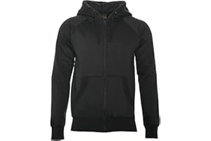 ROCK-IT Apparel® Bluza z kapturem Slim Fit męska bluza Heavy Hoodie Zipper Ziphood Worker bluza z kapturem sweter 380 g z zamkiem błyskawicznym i polarową stroną wewnętrzną, czarno-czerwona, zielona,