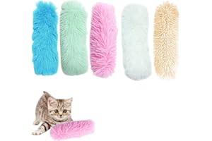 RANYAKE 5Stück Katzenminze Plüsch,Katzen Plüsch Kauspielzeug mit Katzenminze,Katzenminze Kissen,für Katzen, um Stress abzubauen, ihre Zähne zu reinigen und ihre Kaukünste zu trainieren
