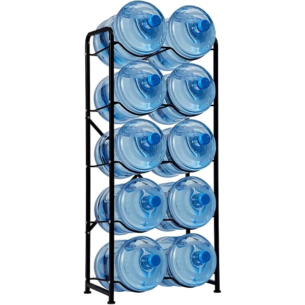 Kitchen Water Dispenser Rack Heavy Duty 5 Gallon Water Jug Holder With ...