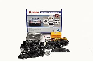 CISBO SB398 Parking Reverse Sensors Buzzer LED Display Canbus Kit, Champagne, Set of 4