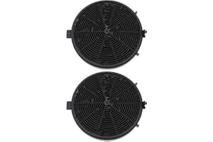 LT Easiyl 2 Filtros de Carbón Activado para Campana Extractora KF573 de 120 X 17 Mm Compatible con Bomann DU 7600/7601/7607