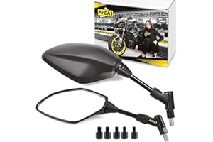 AREA LONGBOARD Juego de espejos retrovisores compatible con Yamaha MT-09, SP, MT-07, MT-03, MT-125 (V23)