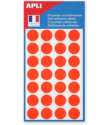 APLI Klebepunkte Grau – 168 Stück, Ø 15 Mm, Permanent Haftend Für Ordner, Planer, Basteln & Organisation
