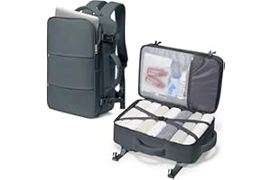 SZLX Zaino Ryanair 40x30x20 Sottovuoto Zaino da Viaggio 40x20x25 Bagaglio a Mano 40x30x20 Wizzair Donna Uomo Borsa da Cabina per Easyjet 45x36x20 Adatto a Laptop da 14 Pollici Impermeabile per Lavoro