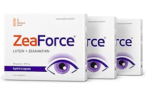 ZeaForce - Excellent Vision with 1 Capsule/Day. Concentrated Composition. Multidirectional Action. Liquid Formula for Complete Absorption and Faster Effect. Laboratory Tested. (Pack of 3), 90.0 count