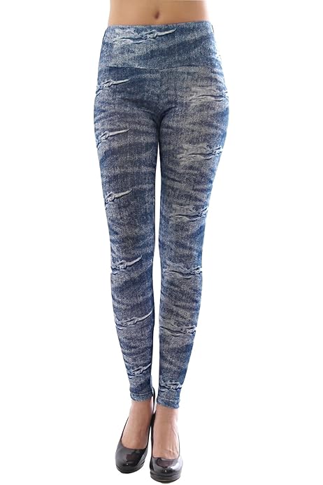 Modello Vintage Elegante Inverno Jeans Termici Donna Vita Alta - Jeggings In Similpelle, Slim Fit, Taglie S-M E L-XL Pantaloni Termici Donna - Foto 4