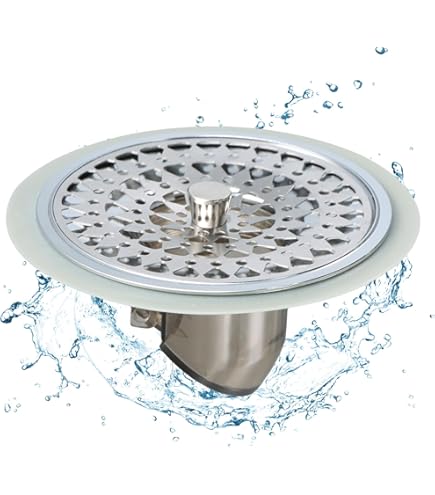 Filtro Doccia Capelli In Acciaio Inox - Scarico A Pavimento 20x10 Cm Nero Per Bagno, Cucina E Balcone - Foto 8