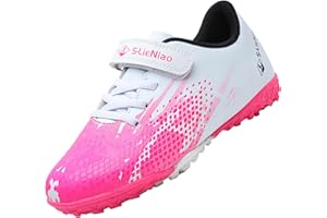 VLOOKST Football Boots Boys Artificial Grass Football Shoes Children's Training Shoes Girls Trainers Sports Shoes Indoor Outdoor Turf Football Shoes Unisex Size 30-39