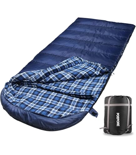 Poepore Schlafsack Outdoor Winter für Erwachsene Extra Breit 4 Jahreszeiten XXL Schlafsäcke Warmer Baumwolle Flanell Deckenschlafsack beim Camping Wandern Abenteuern 230 * 100CM Blau Poepore Schlafsack Outdoor Winter für Erwachsene Extra Breit 4 Jahreszeiten XXL Schlafsäcke Warmer Baumwolle Flanell Deckenschlafsack beim Camping Wandern Abenteuern 230 * 100CM Blau