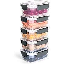 To Go Mini Bites – 6 Contenitori Ermetici 250 Ml Per Snack, Salse, Baby Food: Microonde, Lavastoviglie, Congelatore