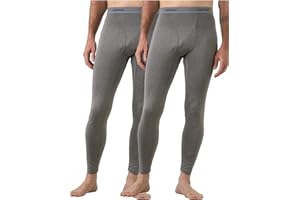 LAPASA Pantalon Thermique Homme Bas Caleçon Long sous-Vêtements Chaud Automne/Hiver Fin/Moyen/Épais (Lot de 1 ou 2) M10/M56/M25