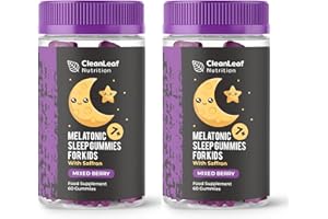 HILLTEN HEALTH Twin Pack Natural Sleep Support Gummies for Kids - Melatonic Formula for Restful Nights, Childrens Sleep Gummies Promoting Natural Melatonin Production, Promotes Healthy Sleep Patterns, 60 Count