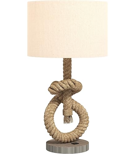 Keji Table Lamp - White Marble Finish With White Lampshade