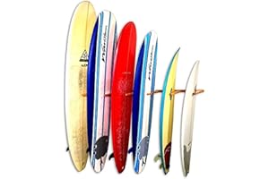 STOREYOURBOARD Supporto verticale da parete per tavole da surf, per 6 tavole da surf, sistema di montaggio per casa e garage