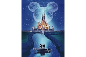 Heozhuyi 5D Diamond Art Painting Kits,Full Drill Round Crystal Rhinestone Diamond Art Gem Painting, DIY Craft Paintings Kits Gifts for Kids, Adults, Home Wall Decor (Cartoon-G)