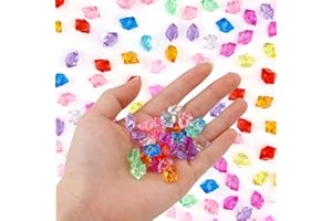 LNSYSNS Edelsteine für Kinder, 1000 Stück Dekosteine, Edelsteine Bunt für Vasen, Dekosteine, Aquariumdekorationen, Partydekorationen, Performance-Requisiten