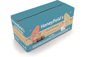 HONEYFIELD'S Suet Blocks for Wild Birds - Wild Bird Food for Small Birds, High Energy, Mixed Suet Blocks, Great for Hanging Feeders and Bird Tables (10 x 300g) - Honeyfield’s