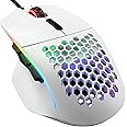 Glorious Gaming Model I Wired Gaming Mouse - 69g Superlight, 2 Swappable Buttons, RGB, PTFE Feet, 9 Programmable Buttons, Side Thumb Rest - White