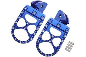 KICOFYEE Motorcycle Foot Peg Foot Rest Dirt Bike Foot Pegs For Sur Ron Light Bee S/X For Segway X260 X160 For Talaria Sting MX3 MX4 XXX Taparia Foot Pedals Rests (Blue)