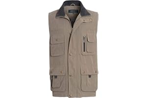 shelikes Men's Gilet Safari Hiking Outdoor Waistcoat Sleeveless Jacket Coat Gilets