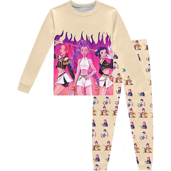 Kpop Demon Hunters Jogginganzug - 2-teilig Hoodie Mit Hose Streetwear