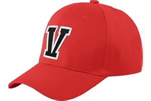 MFAZ MOREFAZ LTD Gorra de béisbol infantil, diseño con letras, unisex, color rojo multicolor V Regular