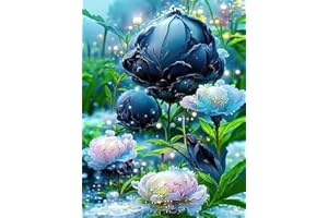 SMYJDMM Diamond Painting, Diamant Painting Set, Diamond Painting Bilder für Erwachsene 5D DIY Diamant Kunst Handwerk Home Wand Décor 30x40cm (Schwarz)