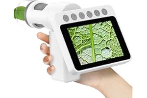 USCAMEL 1000X Tragbares Mikroskop für Kinder – Pocket Mini Digitalmikroskop für Erwachsene mit Präparaten für Wissenschaftliches Lernen, Edu-Geschenk, Wiederaufladbar, Alter 8-12, Kinder, Schüler