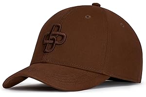 Oblack Gorras de Hombre Beisbol Marrón Gorras Mujer Baseball Transpirable de Algodón con Visera Ajustable - Gorra Trucker