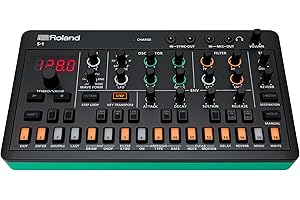 S-1 Tweak Synth AIRA Compact Roland | Microsynthé polyphonique avec outils évolués | Contrôle D-Motion | 4,5 heures d'autonomie sur batterie | Léger et robuste