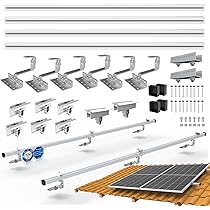 ECSiNG PV Schienenverbinder 4er Set - 45x30x120mm | Für Solaranlagen Montage | Aluminium Profilverbinder