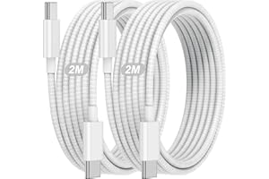 JEENEK USB C auf USB C Kabel 2M, für Apple Certified 2Pack 2M iPhone 17 16 15 Ladekabel, Lang Type C to C Schnellladekabel 60W für Apple iPhone 17 Pro Max/17 Air/16 Pro/16 Pro Max/15 Plus/15 Pro Max/iPad Pro