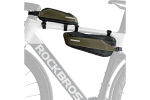 ROCKBROS Borsa Telaio Bici, Borsa Tubo Superiore Inferiore, Borsello Triangolo Bicicletta, Grande Capacità, Adatto per MTB, Bici da Corsa, Gravel, Facile Installazione, 3 Modalità