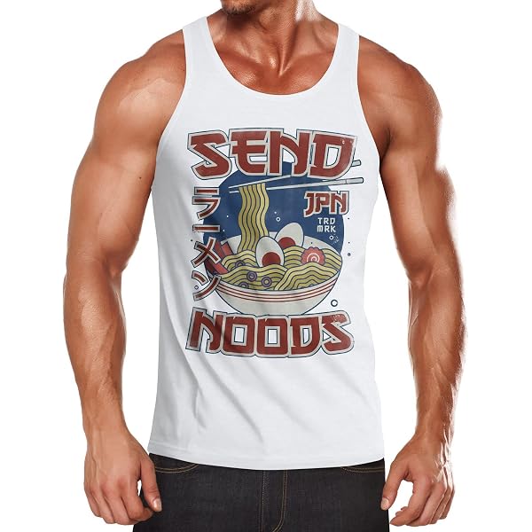 Neverless Herren Tanktop 'Valhalla Northland' – Mit Valknut-Runen-Motiv, Aus 100% Baumwolle (Slim Fit)