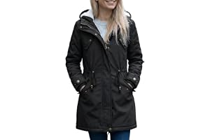 YYNUDA Vinterkappa dam varm parkas mellanlång vinterjacka jacka med huva tjock pälsjacka med huva plus storlek
