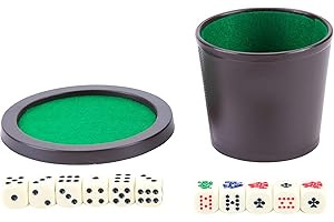 Engelhart - 300605 - Tazza per Gioco di Dadi con Coperchio Doppio - Set Completo