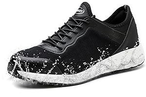 ZOEASHLEY Lightweight Safety Shoes Men Women Work Trainers Steel Toe Caps Sport Sneakers