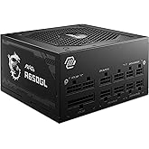MSI MAG A650GL Alimentatore 650W, 80 Plus Gold, completamente modulare, ventola FDB da 120 mm, Full-Bridge LLC, cavi neri pia
