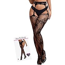 Calze A Rete Donna Ohyeahlady - Autoreggenti In Pizzo, Taglie Forti, Con Silicone Antiscivolo, Extra Comfort - Foto 5