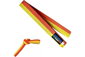 MMASPORT The Fight Evolution Ceinture Karaté Belt Judo Aikido Taekwondo Arts Martiaux en Coton