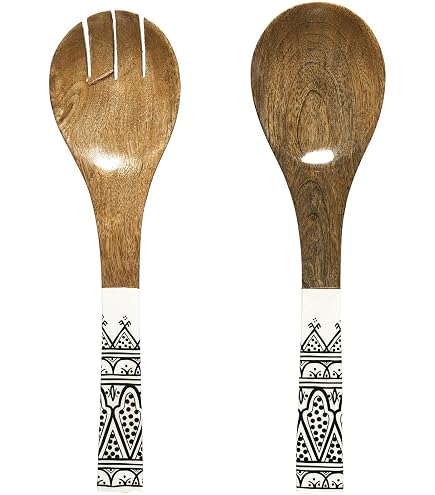 HOME DECO FACTORY, KA0571, Insalatiera In Legno Di Mango Black Dune