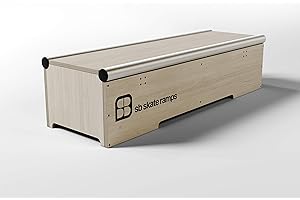 SB Skate Ramps | Grind Box | Street Skate | Self Build | Driveway or Street Set | Skateboard, BMX & Scooter | Durable Wood Set | Steel Grind Rail | Beginner to Advanced
