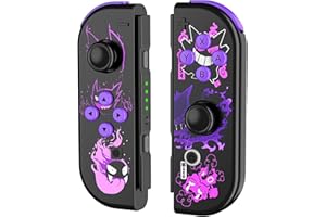 Kipylca Controller für Nintendo Switch, Ersatz Wireless Controller für Switch/Lite/OLED, mit Wake-up/Screenshot/Dual Vibration/Motion-Purple